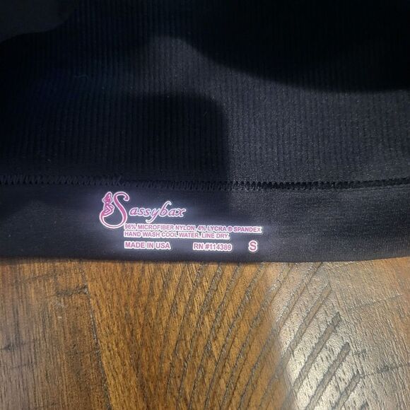 SassyBax Black Underwire Bra NWOT Small - Picture 4 of 4